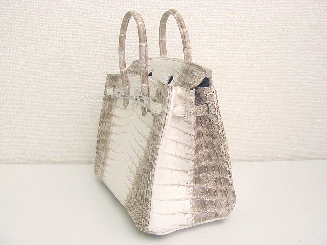 エルメス バーキン25(クロコダイルニロティカスマット/ヒマラヤ/シルバー金具)